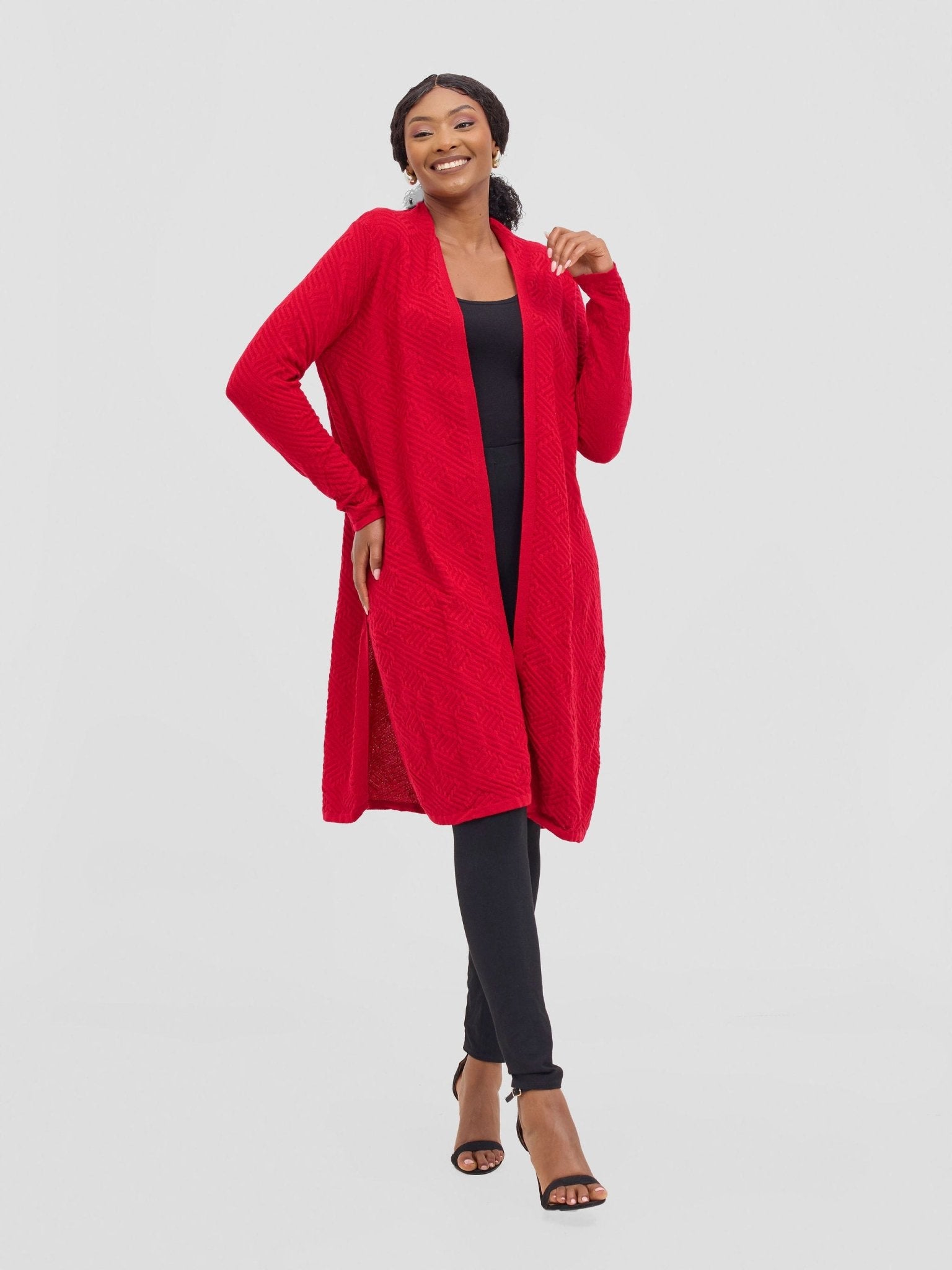 Vivo Long Sleeve Midi Waterfall - Jungle Green