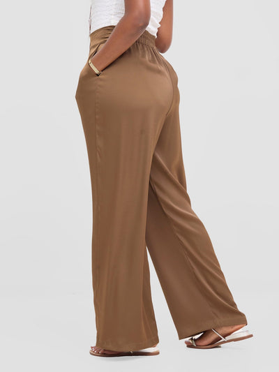 Vivo Tahisa Straight Leg Pants - Dark Olive - Shopzetu