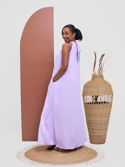 Vivo Kelemi 4.0 Halter Maxi Dress - Lilac - Shopzetu