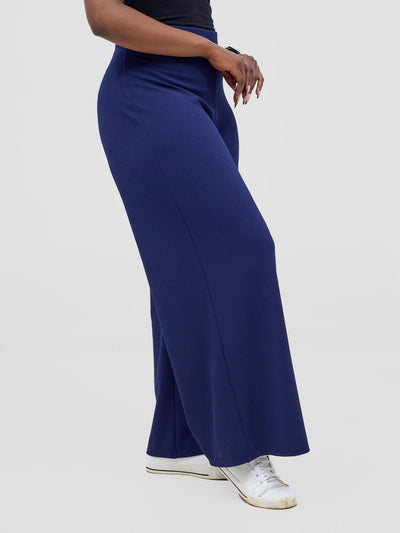 Vivo Wide Leg Pants - Navy - Shopzetu