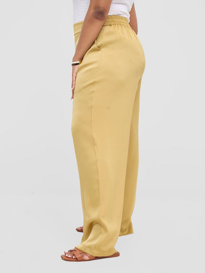 Vivo Tahisa Straight Leg Pants - Light Olive - Shopzetu