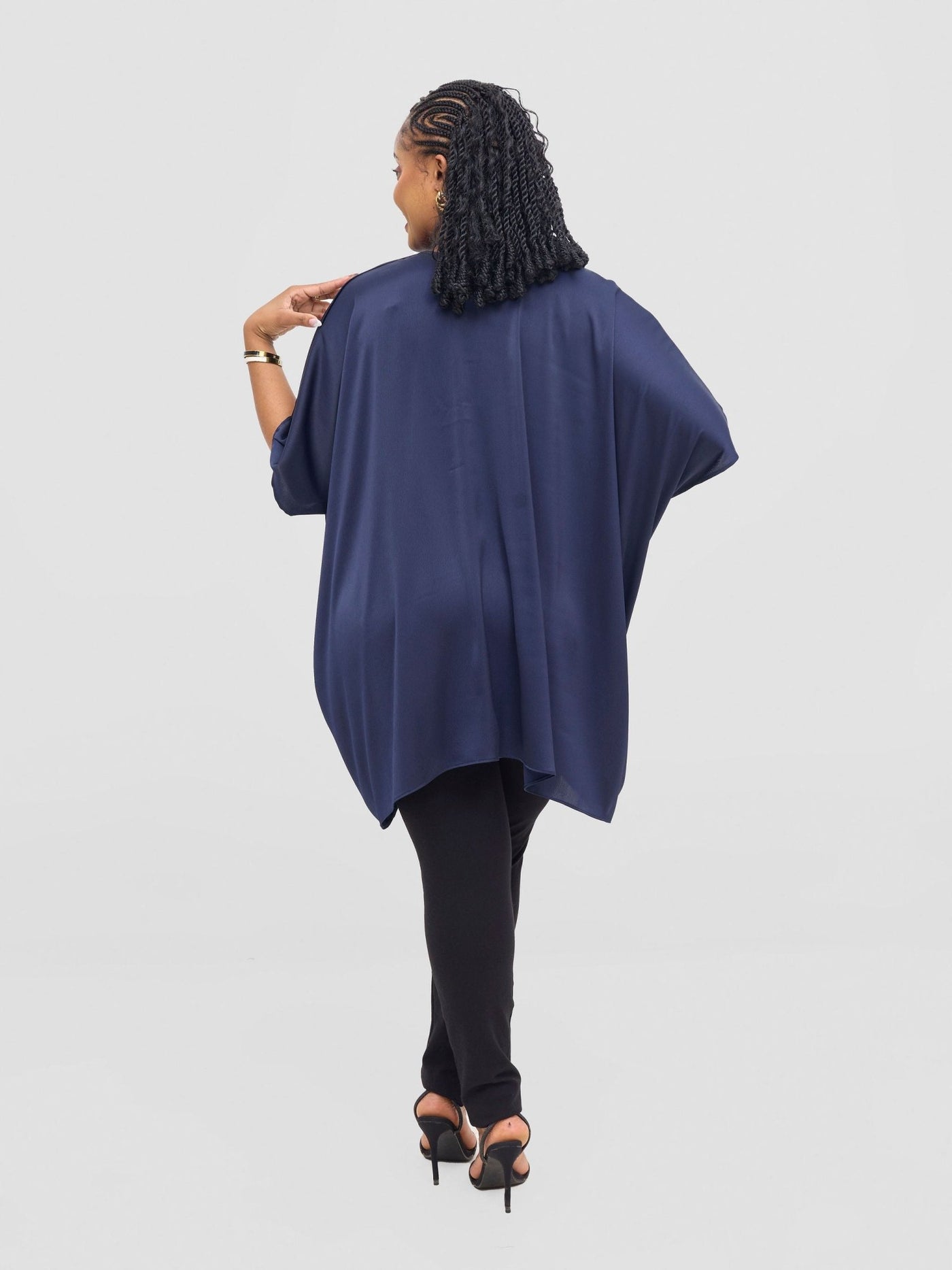 Vivo Tahisa Loose Top - Midnight Blue - Shopzetu