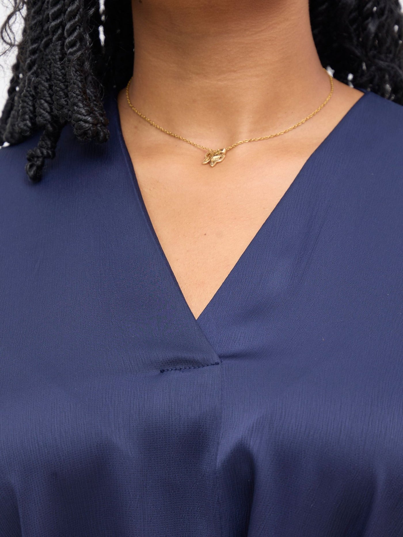 Vivo Tahisa Loose Top - Midnight Blue - Shopzetu