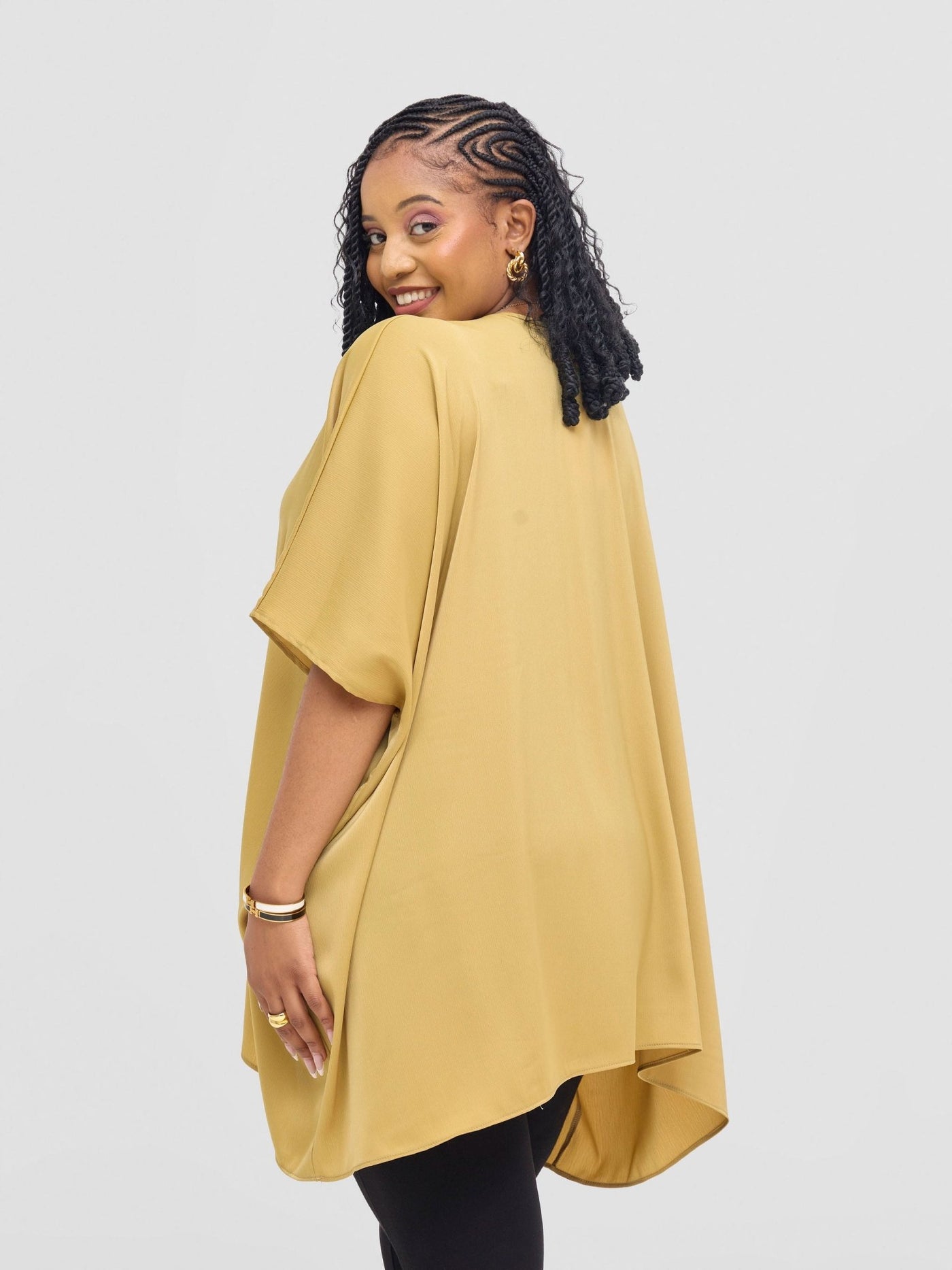 Vivo Tahisa Loose Top - Light Olive - Shopzetu