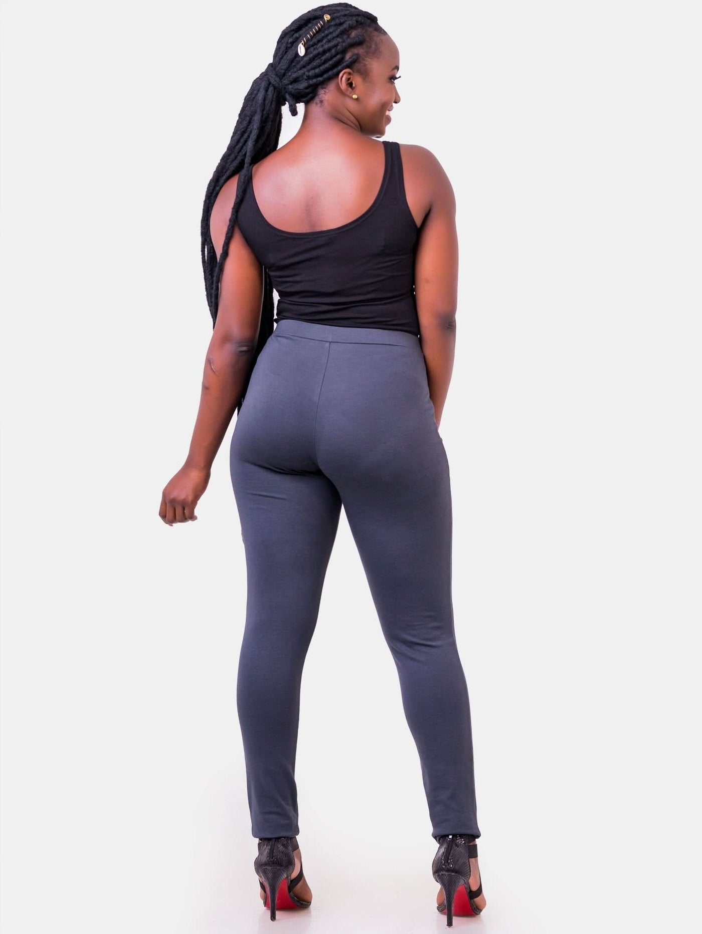 Vivo Basic Leisure Pants - Grey - Shopzetu