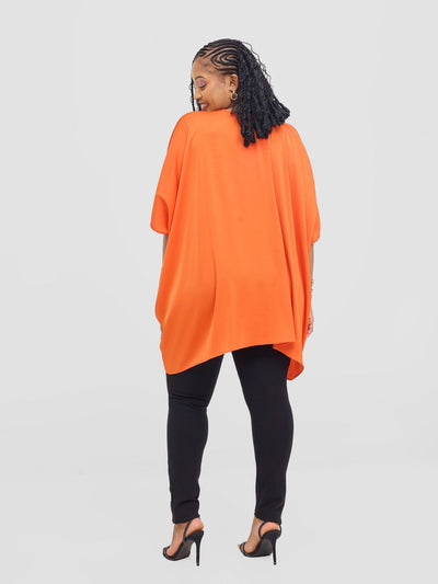 Vivo Tahisa Loose Top - Orange - Shopzetu