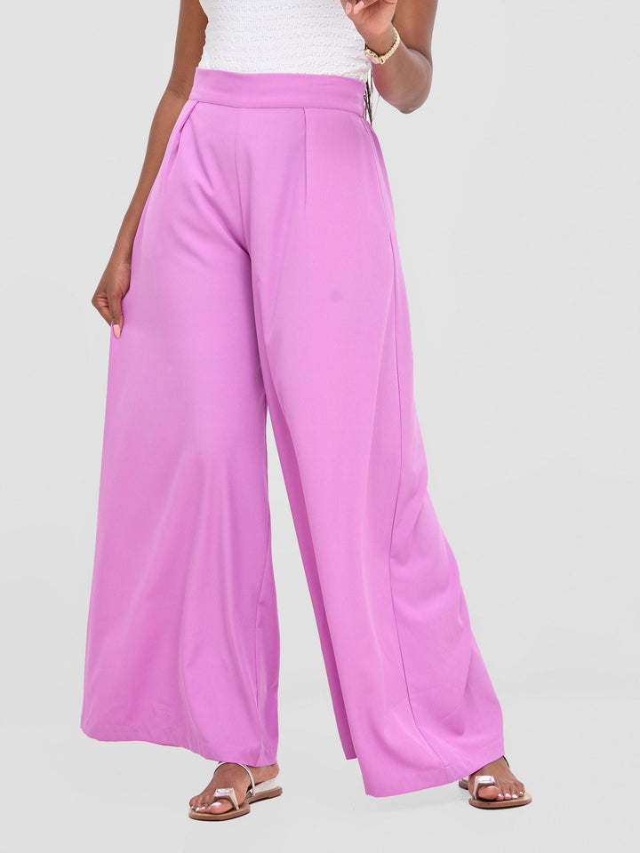 Vivo Basic Crepe Pants - Lilac