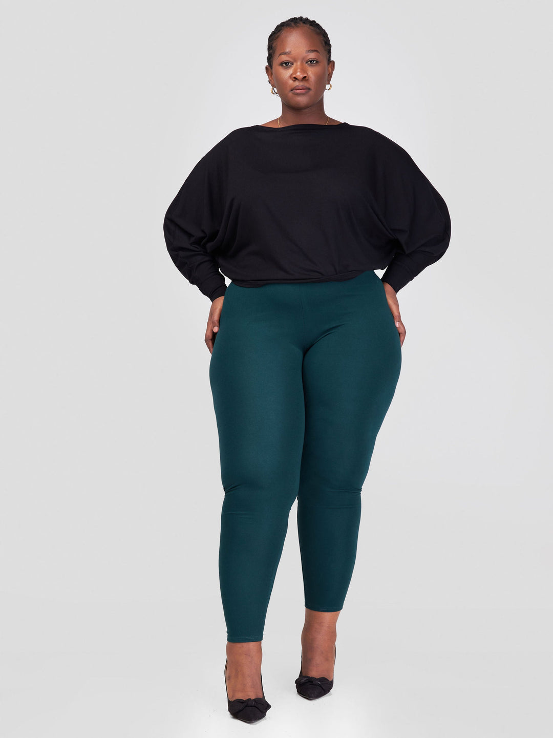 Vivo Bana Batwing Top in Jersey - Black