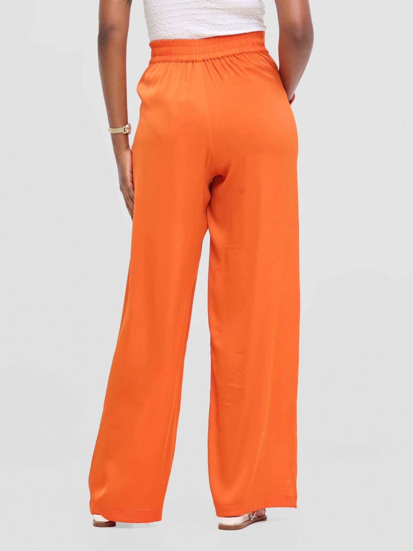 Vivo Tahisa Straight Leg Pants - Orange - Shopzetu