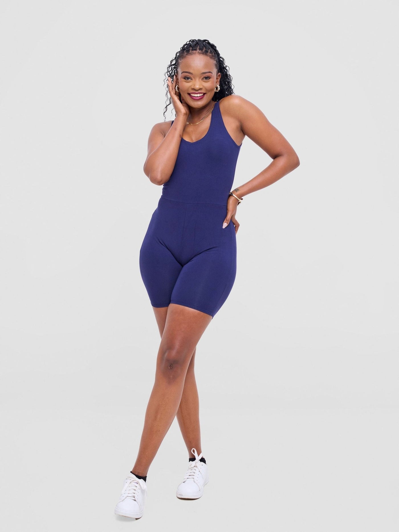 Vivo X This Is Essential Short Unitard - Navy Blue - Shopzetu