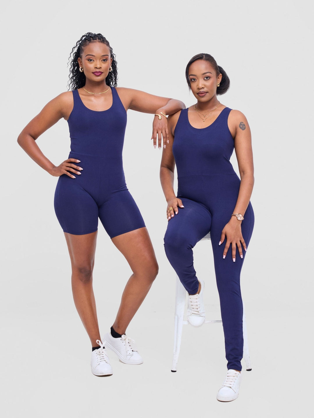Vivo X This Is Essential Long Unitard - Navy Blue - Shopzetu