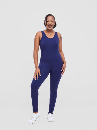 Vivo X This Is Essential Long Unitard - Navy Blue - Shopzetu