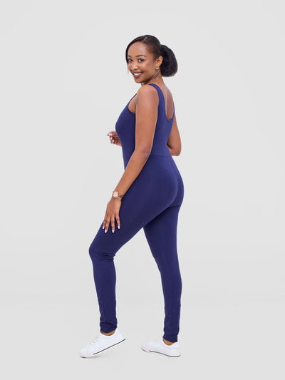 Vivo X This Is Essential Long Unitard - Navy Blue - Shopzetu