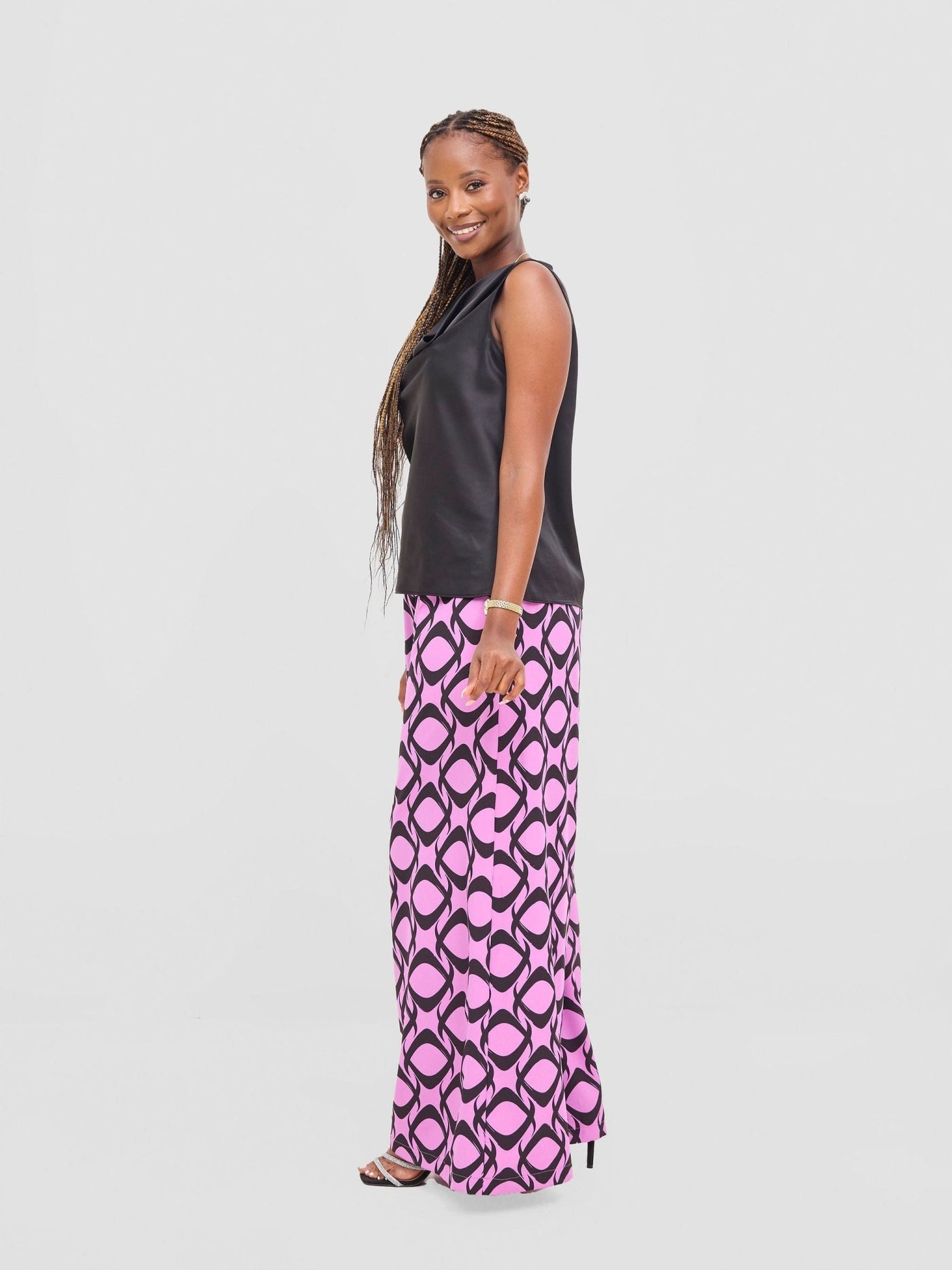 Vivo Isabi Cowl Top - Black - Shopzetu