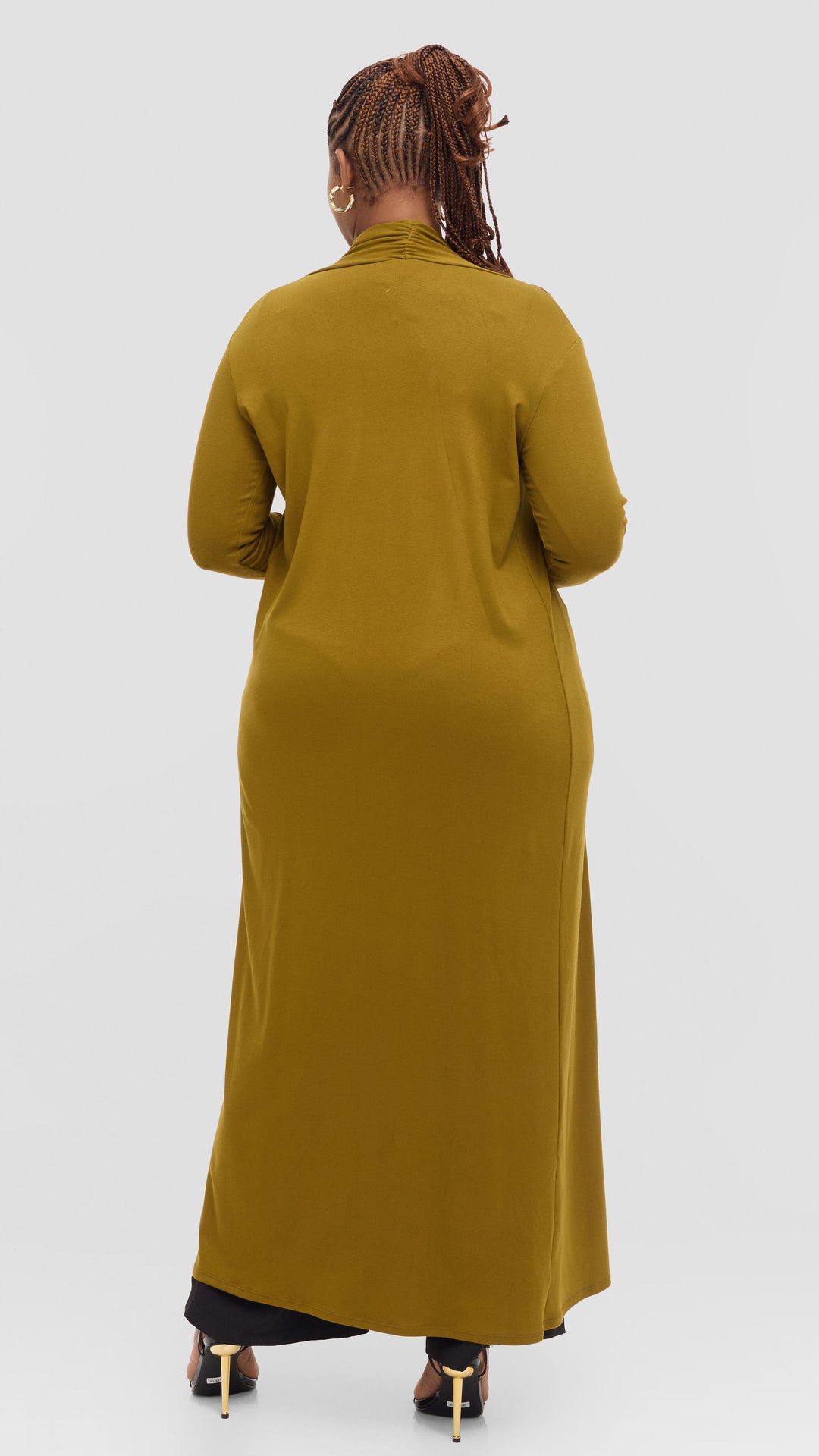 Vivo Basic Extra Long Lily Waterfall in Jersey - Olive