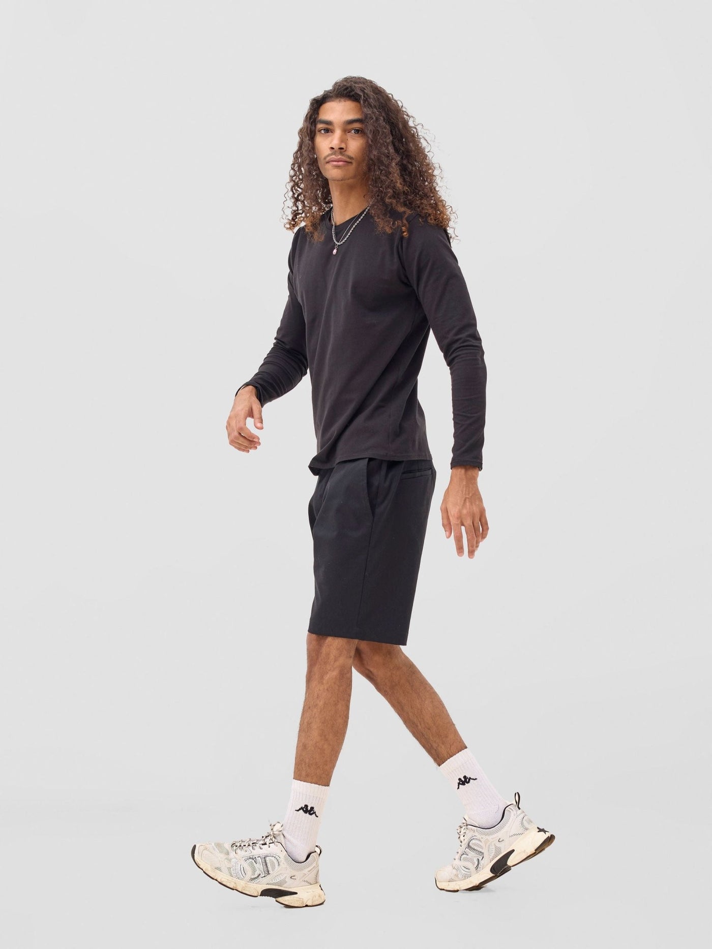 Zoya Sadira Men's Long Sleeve T Shirt - Black - Shopzetu