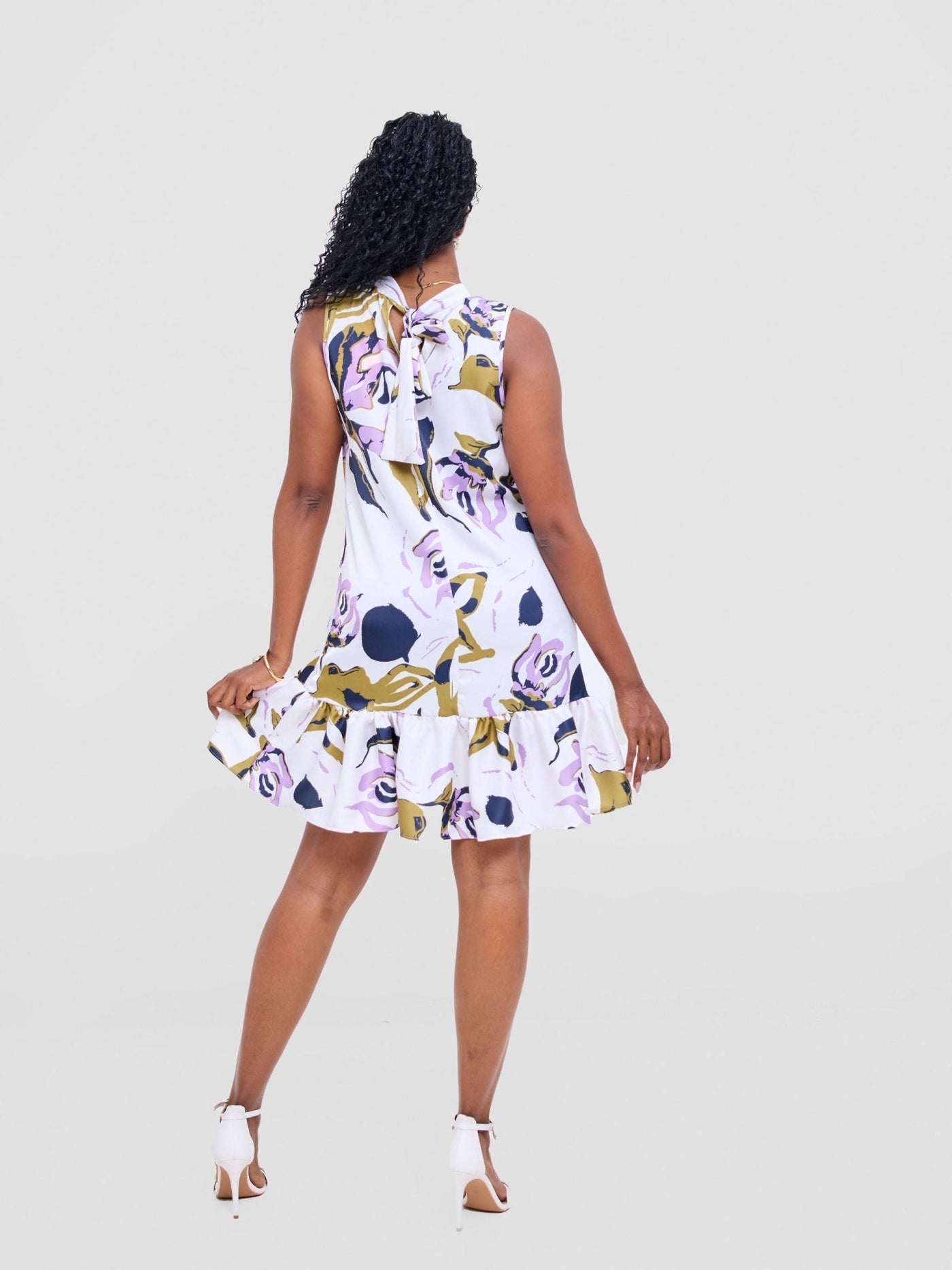 Vivo Kelemi 4.0 Sleeveless Dress - Lilac / Olive Nashe Print - Shopzetu