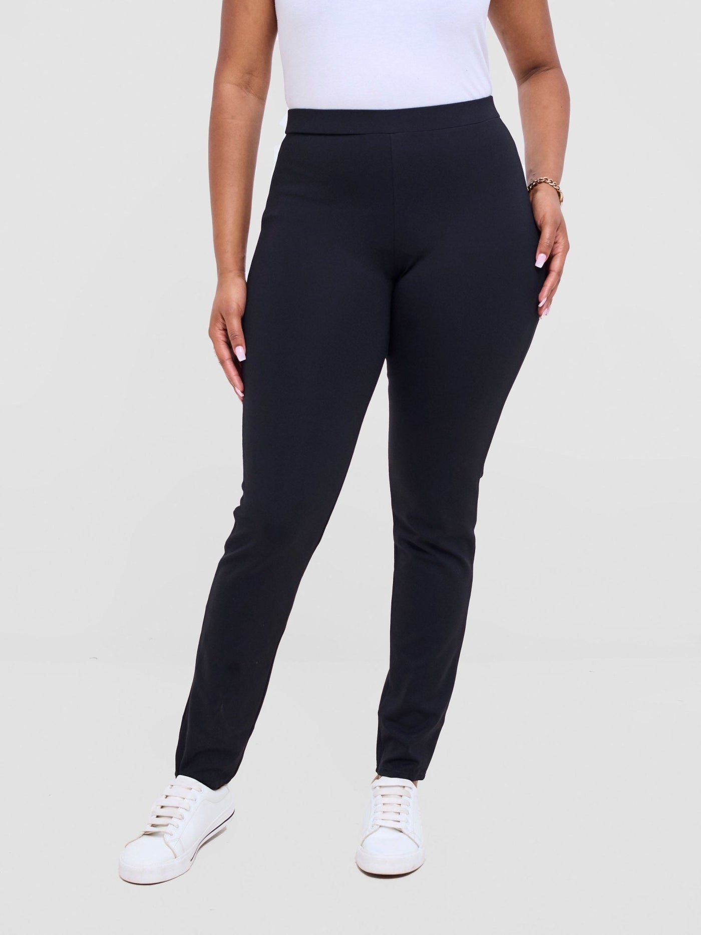 Vivo Basic Leisure Pants - Black - Shopzetu