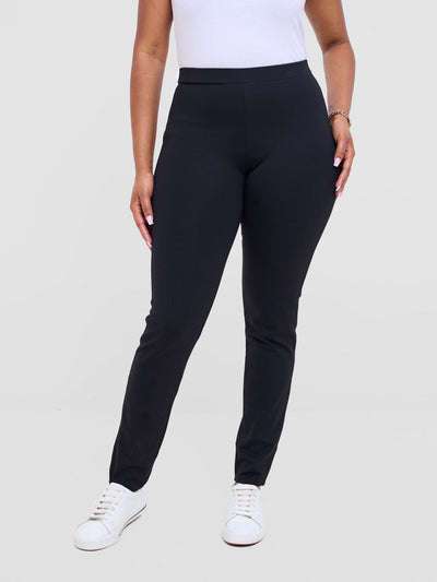 Vivo Basic Leisure Pants - Black - Shopzetu