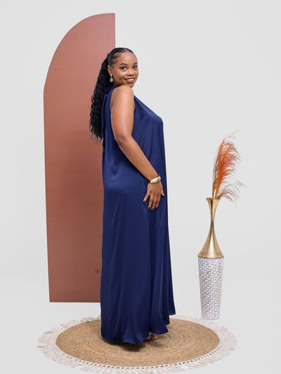 Vivo Kelemi 4.0 Halter Maxi Dress - Navy - Shopzetu
