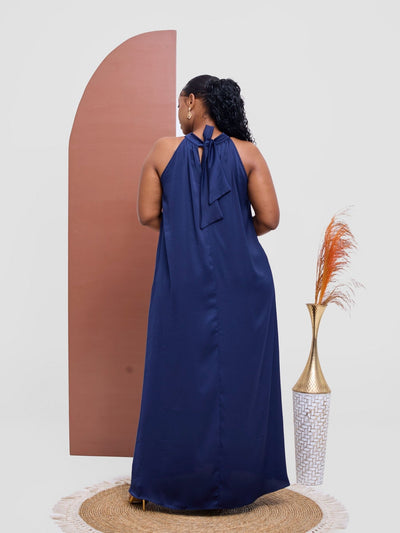 Vivo Kelemi 4.0 Halter Maxi Dress - Navy - Shopzetu