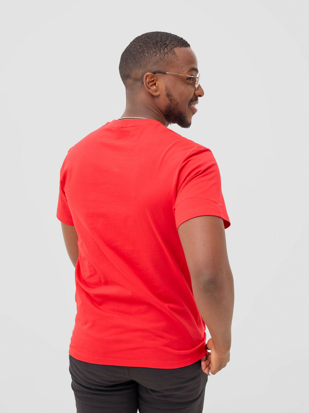 Zuria Fashions Unisex Roundneck T-shirt - Red - Shopzetu
