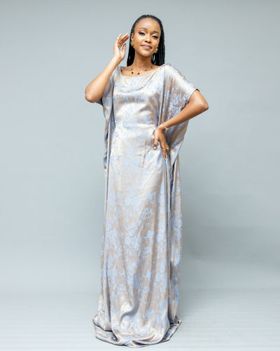 Afriwia Echo Kaftan Dress - Blue