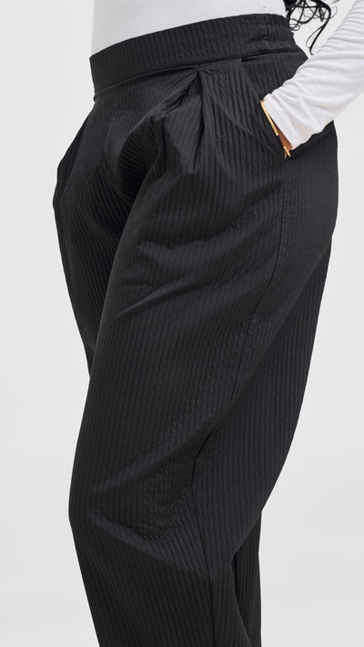 Shiv & Shikie X Safari Barrel Pants - Black - Shopzetu