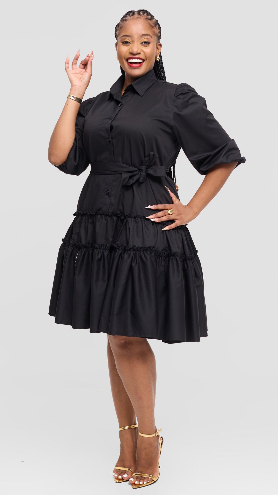 Lizola Sierra Shirt Dress - Black