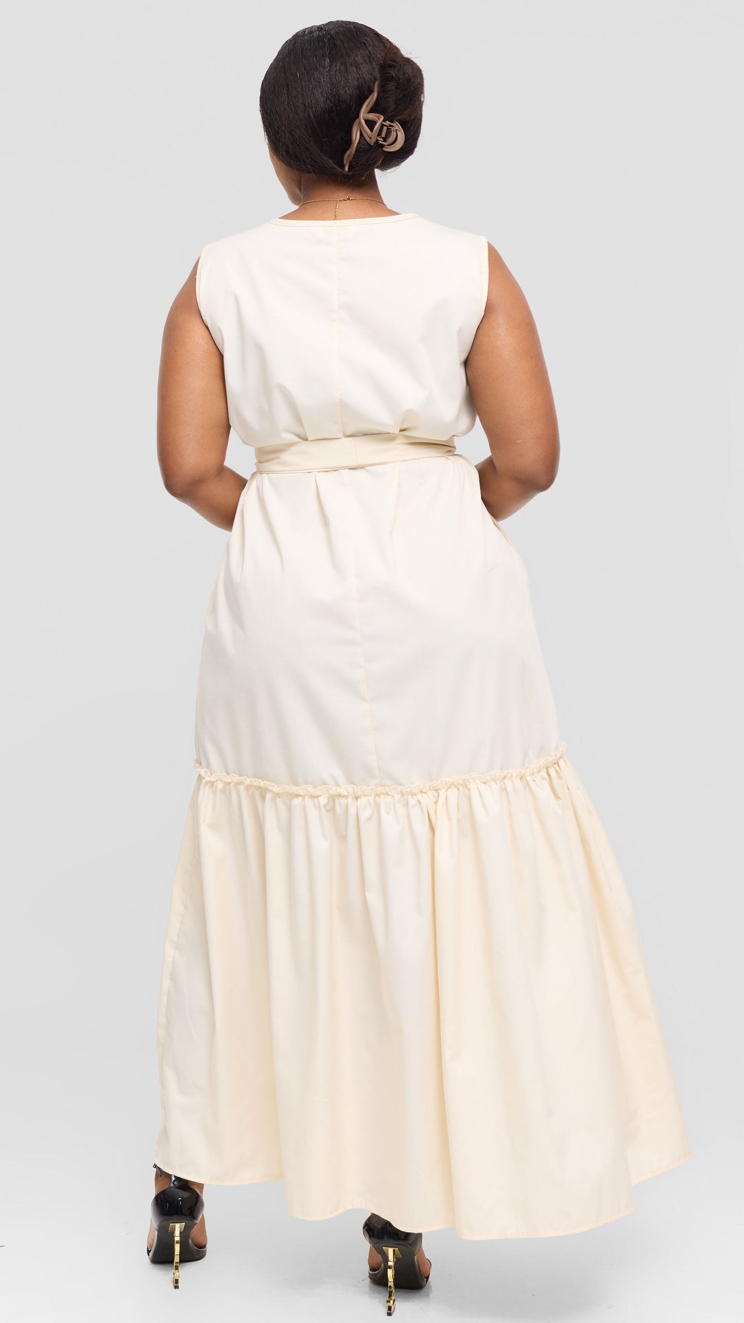 Lizola Tori Maxi Dress - Cream White