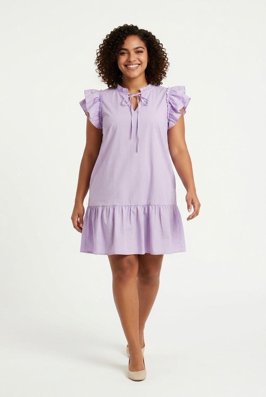 Stylish Sisters Shift Dress - Lavender