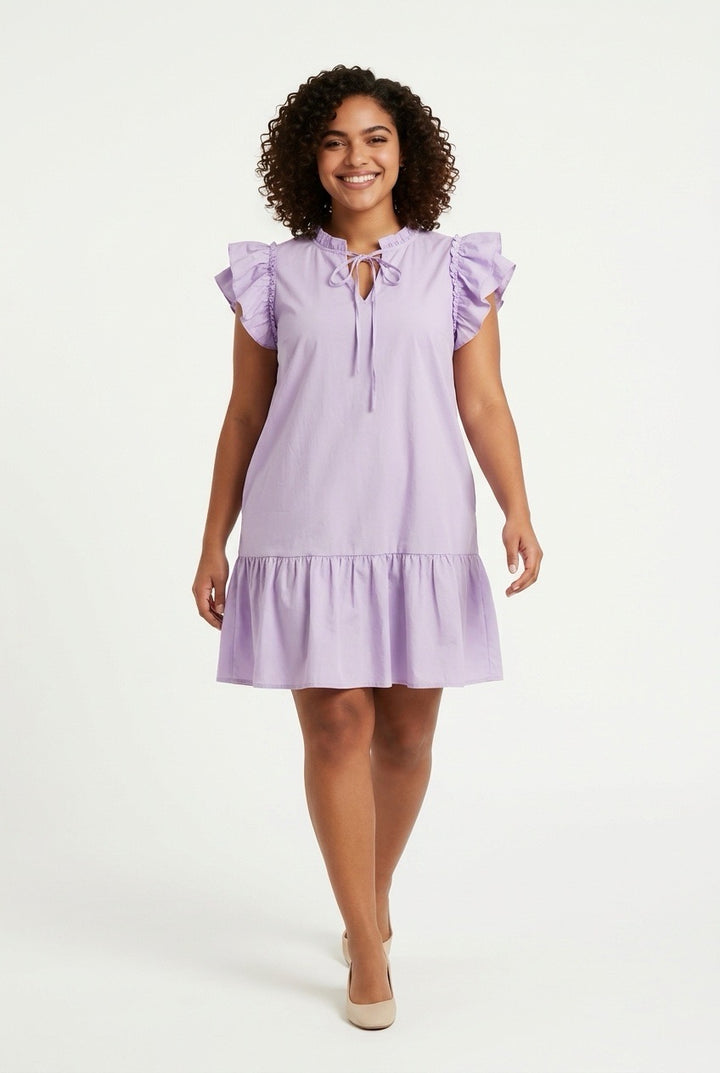 Stylish Sisters Shift Dress - Lavender