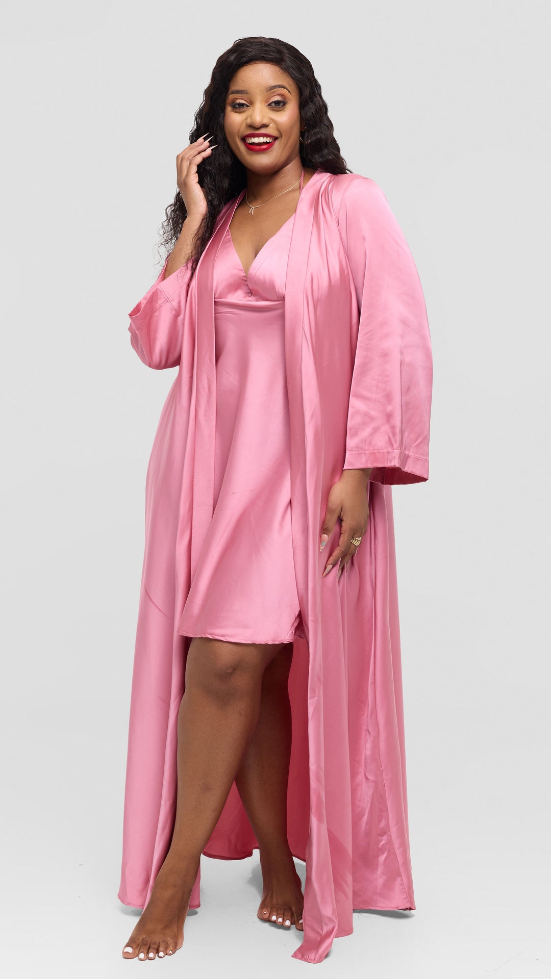 Inroses Lux Sleepwear Set - Blush Pink