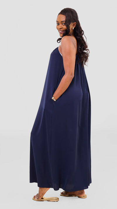 Vivo Nuru Strappy Maxi Dress - Navy