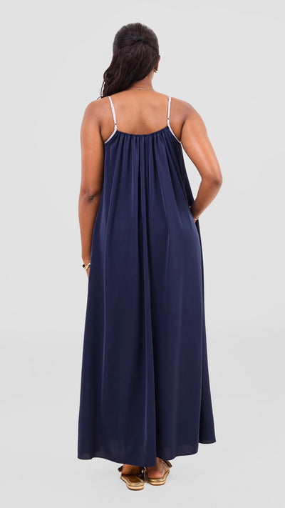 Vivo Nuru Strappy Maxi Dress - Navy