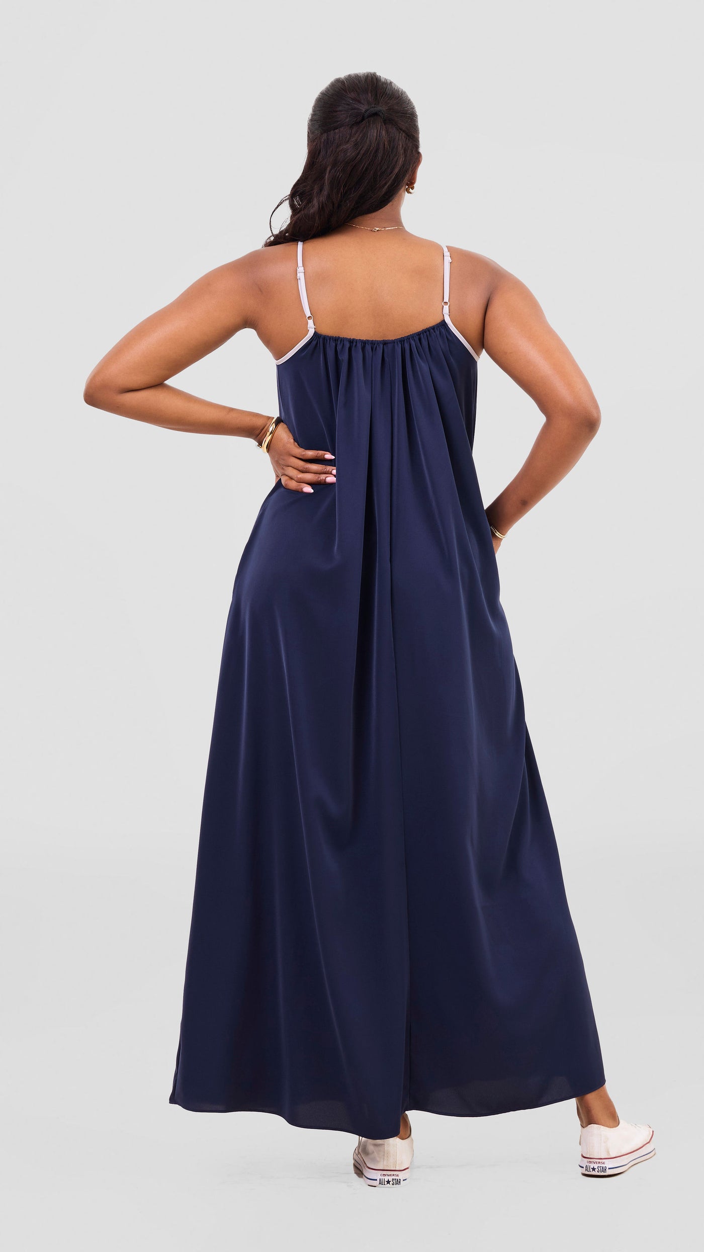 Vivo Nuru Strappy Maxi Dress - Navy
