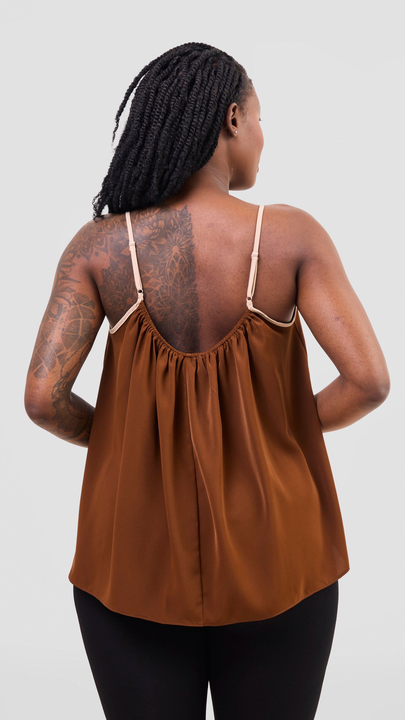 Vivo Nuru Strappy Top - Brown