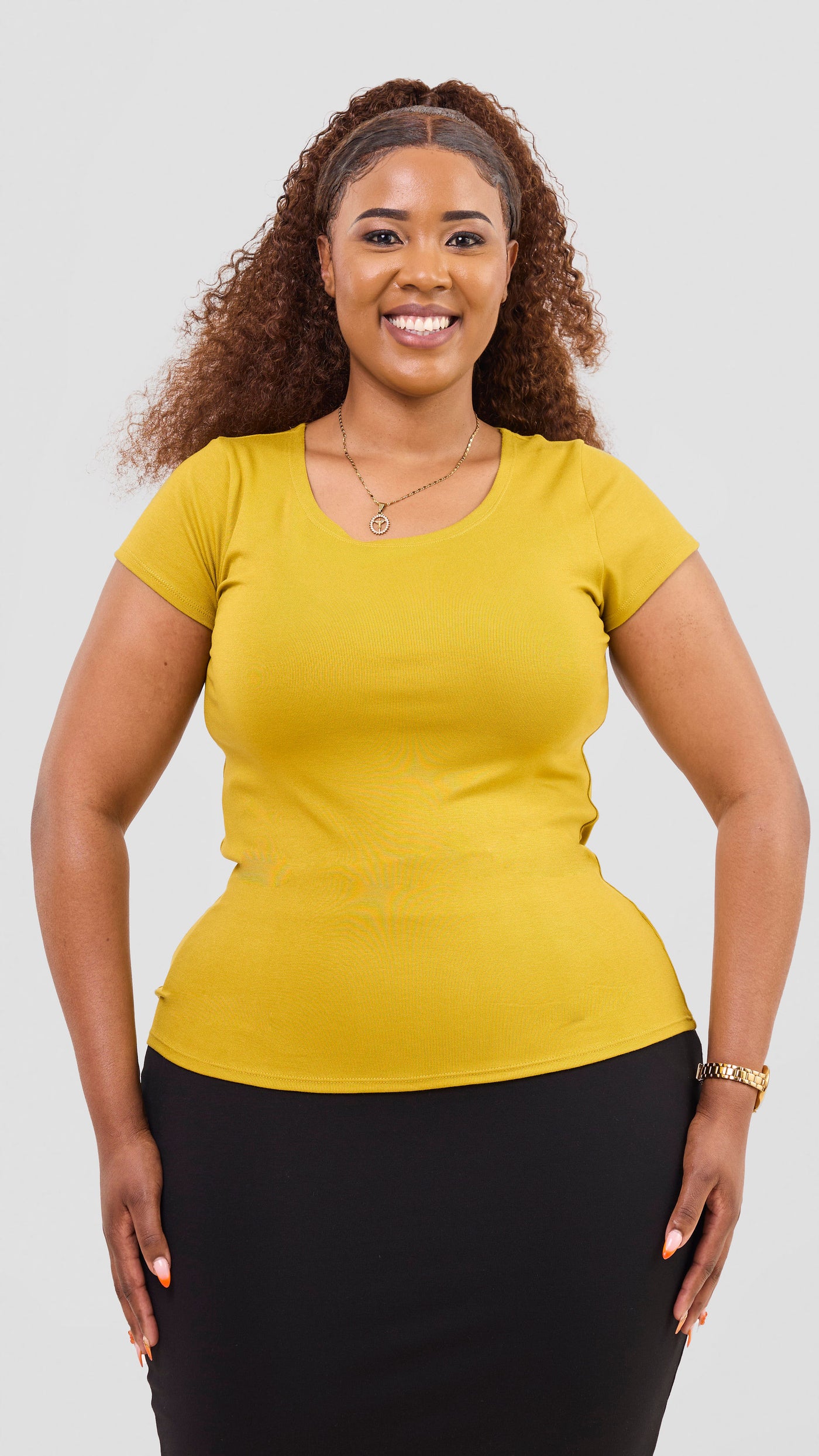 Vivo Everyday Cap Sleeve Top - Olive