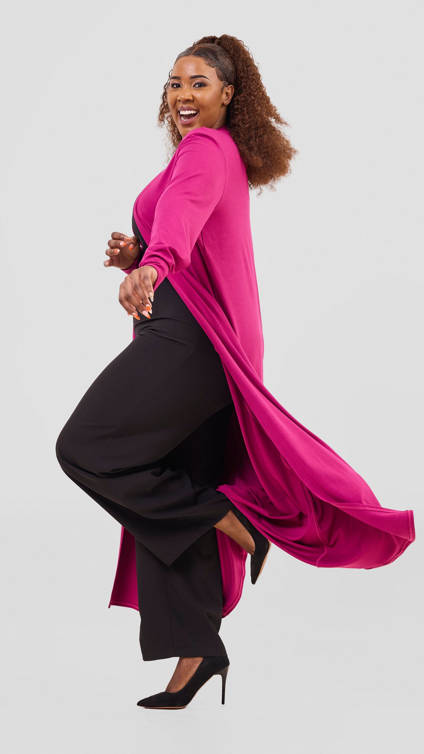 Vivo Leila Maxi Waterfall - Fuschia