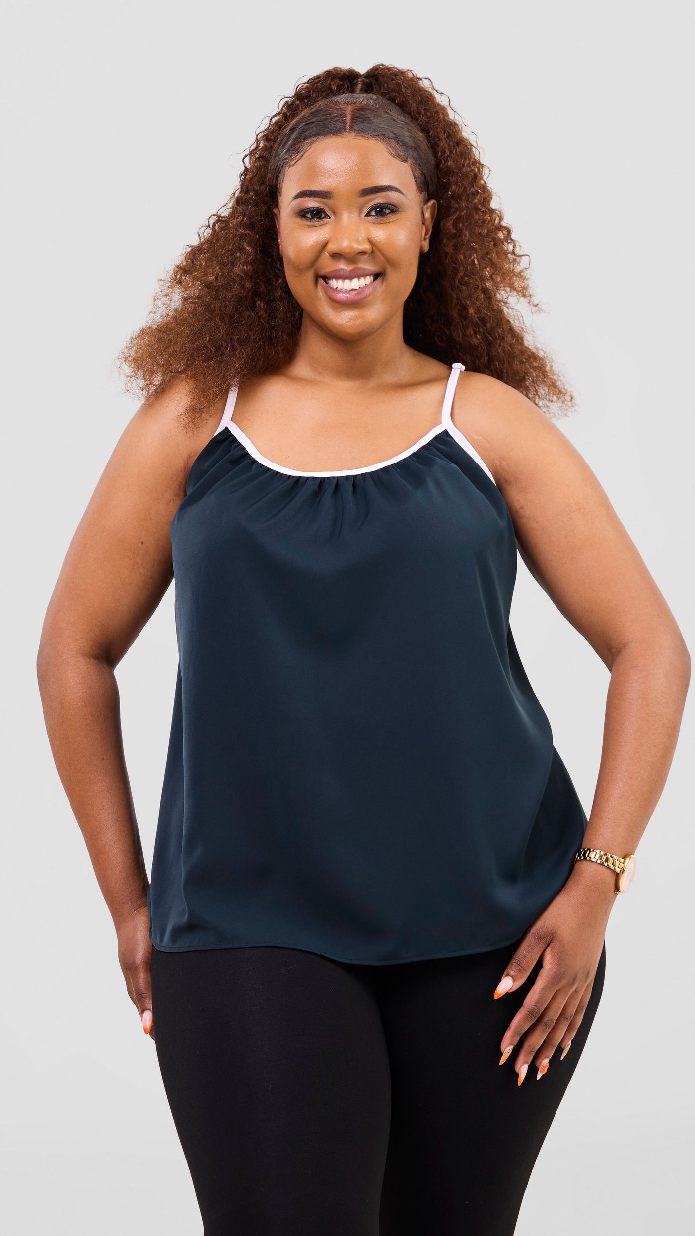 Vivo Nuru Strappy Top - Dark Green