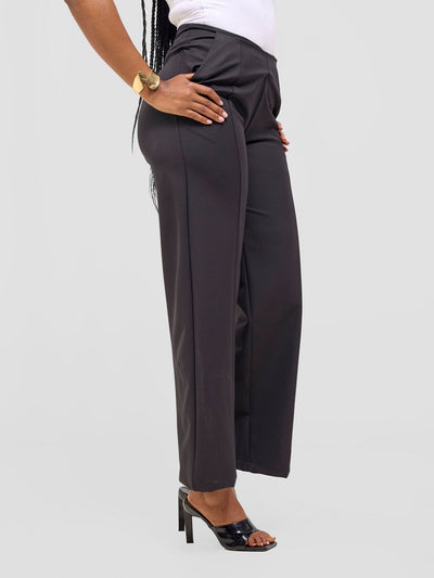 Vivo Chari Straight Leg Pants - Black - Shopzetu