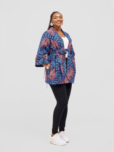 Vivo Short Kimono - Tana Print - Shopzetu