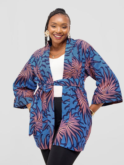 Vivo Short Kimono - Tana Print - Shopzetu
