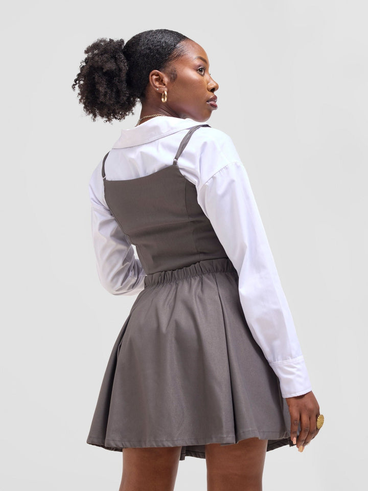 Zoya Kyro Strappy Vest - Grey - Shopzetu