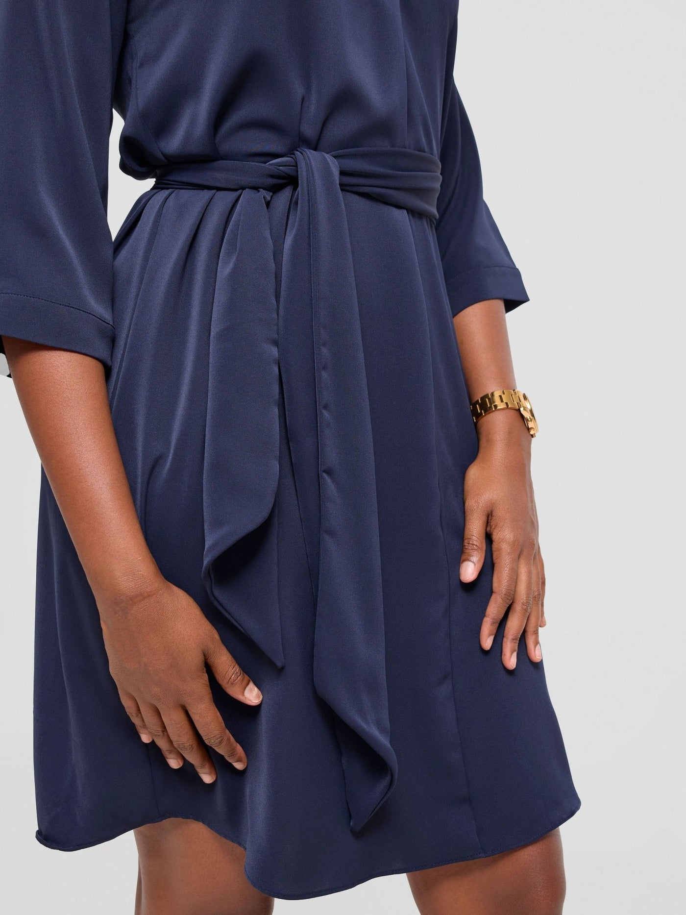 Vivo Nala Shirt Dress - Dark Navy Blue - Shopzetu