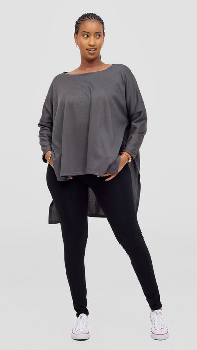 Vivo Safa Sweater - Grey - Shopzetu