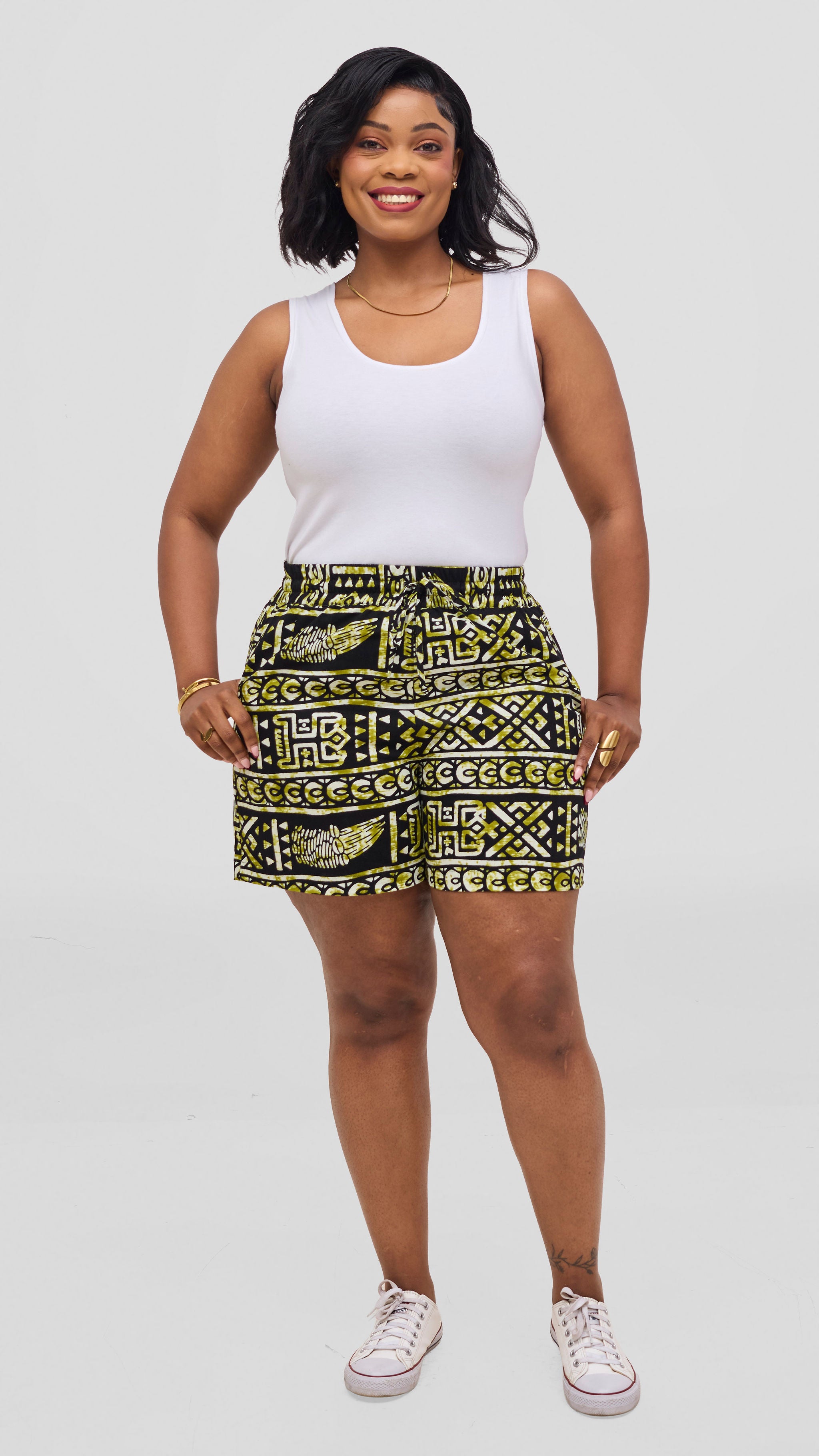 Safari by Vivo Zehra Kitenge Shorts - Pena Print – Shopzetu