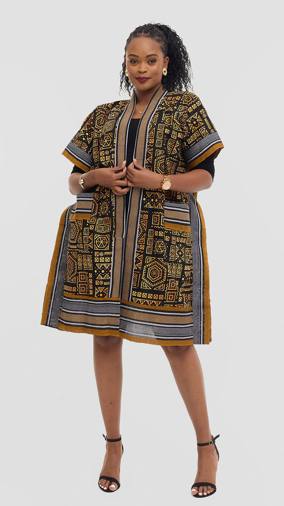BoSi Asooke Kimono - Tribal Print