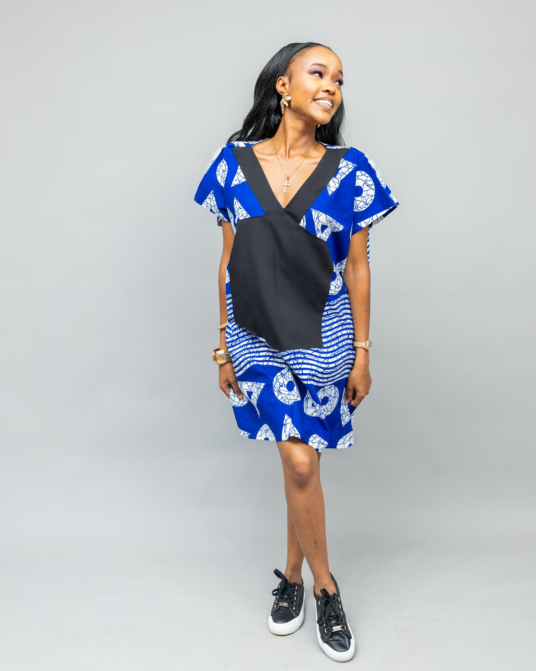 Afriwia Sanaa Boubou Dress - Blue