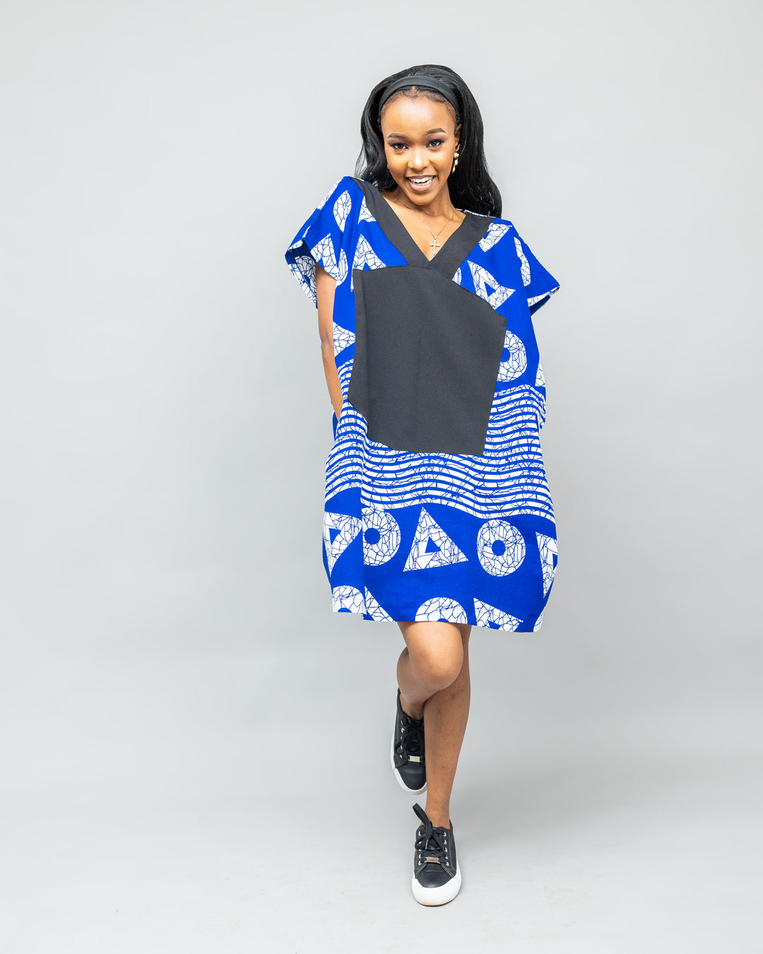 Afriwia Sanaa Boubou Dress - Blue